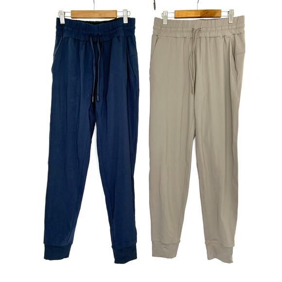 Member's Mark Pants - Member's Mark Lot of 2 Travel Joggers Beige Navy Blue Womens XS